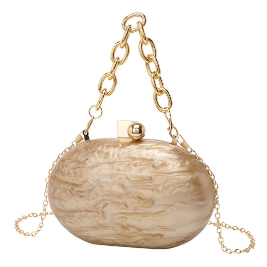 Bolso Bandolera de Cadena Acrílica Ovalada - Image 10