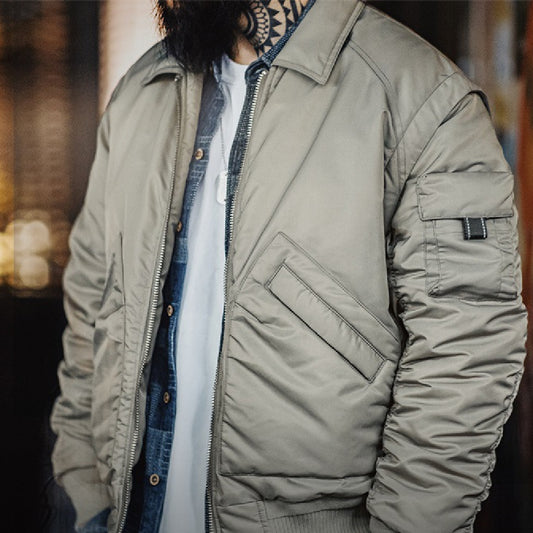 Chaqueta Bomber Retro Americana para Hombre
