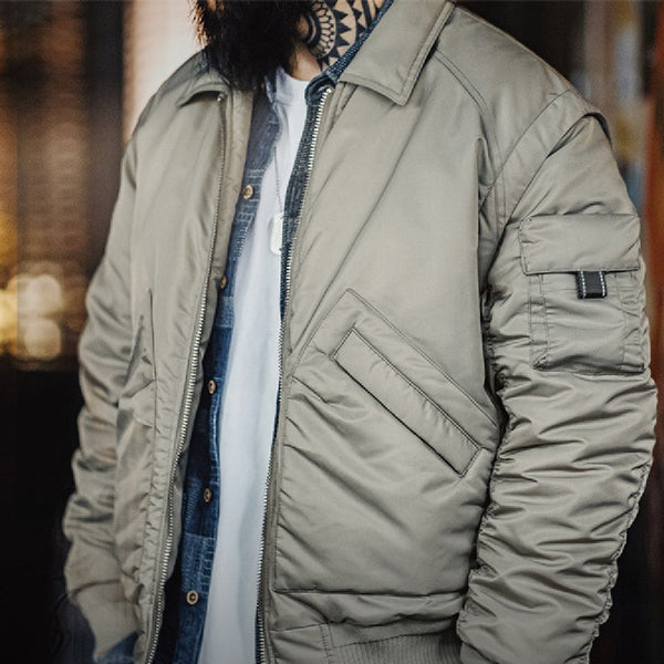 Chaqueta Bomber Retro Americana para Hombre