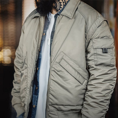 Chaqueta Bomber Retro Americana para Hombre