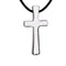 Fashion Glossy Jesus Cross Tungsten Dorado Pendant Plateado