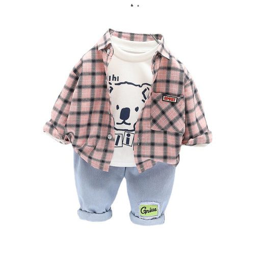 Traje de Tres Piezas Infantil a Cuadros - Casual y Elegante - Image 9