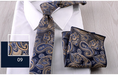 Combo Corbata y Pañuelo de Bolsillo para Hombre Profesional - Image 10