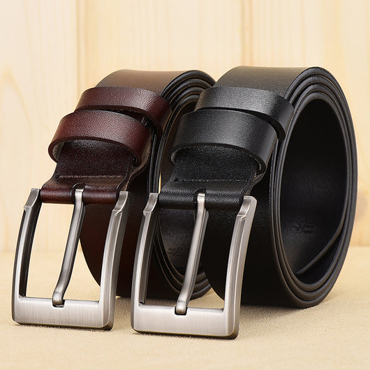 Cinturón de Cuero Casual para Hombre - Estilo Versátil
