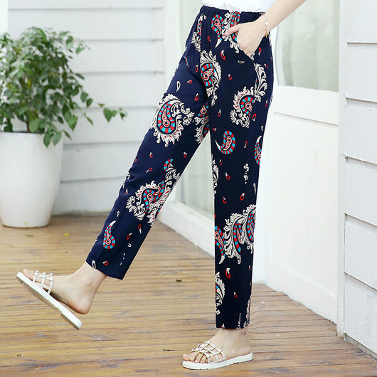 Pantalones Talla Grande de Algodón y Seda - Sección Ligera - Image 30