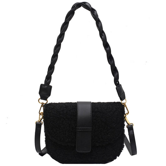 Bolsa Bandolera de Peluche Otoño Invierno - Diseño Minimalista - Image 15