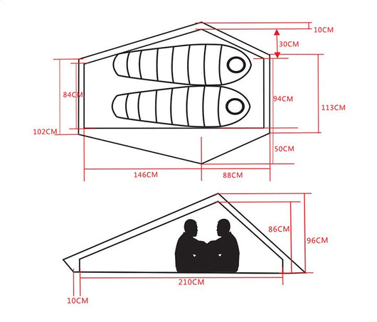 Tienda de Campaña Ultraligera de Nylon para Senderismo y Camping - Image 11