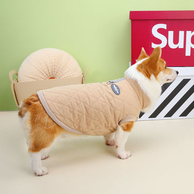 Abrigo Acolchado para Corgi Otoño Invierno con Diseño de Diamantes - Image 15
