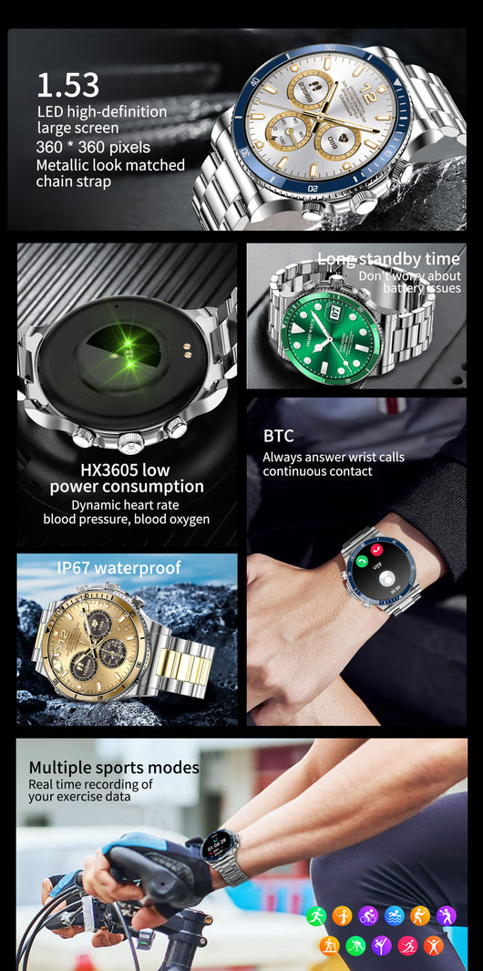 Reloj Deportivo Multimodo con Monitor de Frecuencia Cardíaca y Clima - Image 14