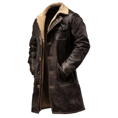 Chaqueta Casual de Gamuza Vintage para Hombre - Image 3