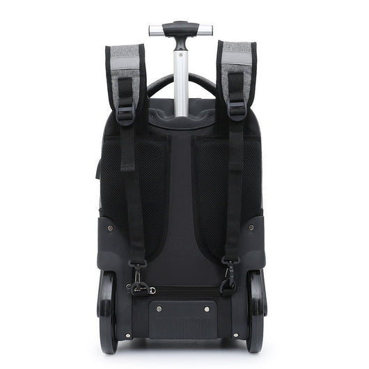 Mochila Escolar Trolley Multifuncional de Gran Capacidad con Ruedas y Escaleras - Image 16