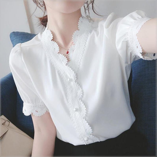 Blusa Blanca Estilo Occidental Versátil y Elegante - Image 11