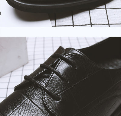 Zapatos de Cuero Casual Estilo Coreano con Altura Aumentada para Hombre - Image 13