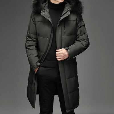 Abrigo Largo de Trabajo para Hombre con Pelo Sintético y Relleno de Plumas - Image 16