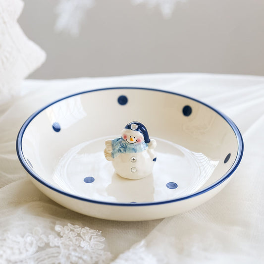 Adornos Navideños de Cerámica y Vajilla Muñeco de Nieve - Image 2