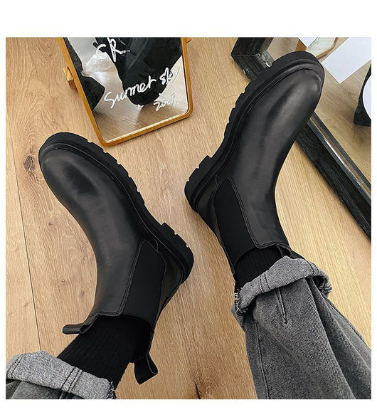 Botas Martin Chelsea Altas para Hombre Estilo Británico Clásico - Image 16