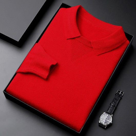 Suéter Tipo Polo de Punto - Pullover Casual de Moda - Image 6