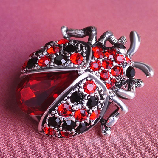 Broche Mariquita con Cristales Brillantes - Image 4