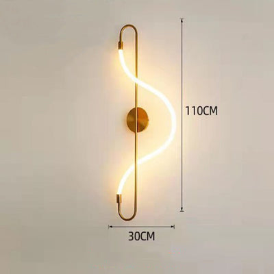 Lámpara de Pared LED Musical Note - Lujo Minimalista para Dormitorio y Sala de Estar - Image 5