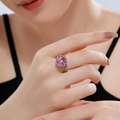 Anillo de Plata 925 con Circonitas de Corte Fuego para Mujer - Image 8