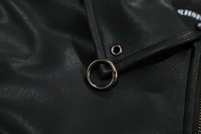 Chaqueta de Cuero PU Estilo Urbano Americano con Algodón - Image 17