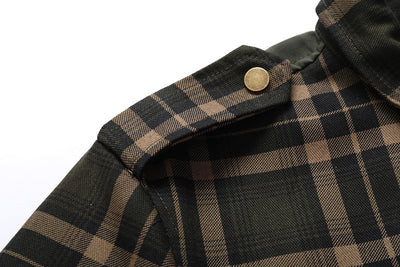 Chaqueta Camisa Casual a Cuadros para Hombre - Image 20