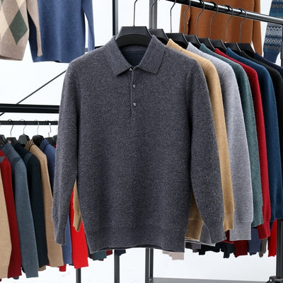Polo Cuello Vuelto de Punto Manga Larga para Hombre - Image 19