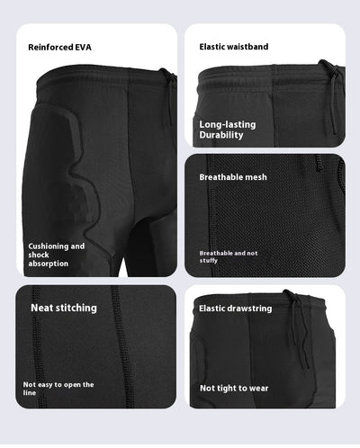 Pantalones Cortos Deportivos con Protección de Colisión para Hombre - Image 10