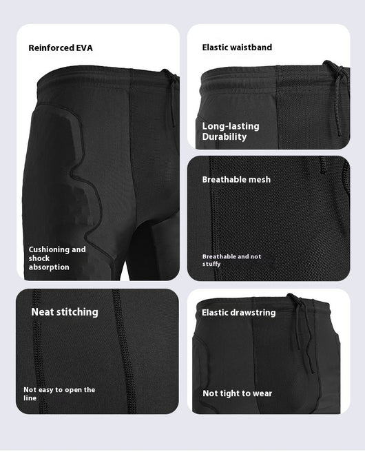 Pantalones Cortos Deportivos con Protección de Colisión para Hombre - Image 10