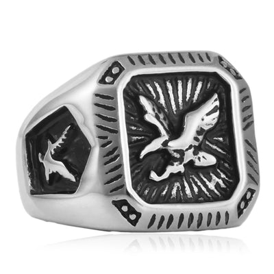 Anillo de Acero Inoxidable con Águila para Hombre - Image 5