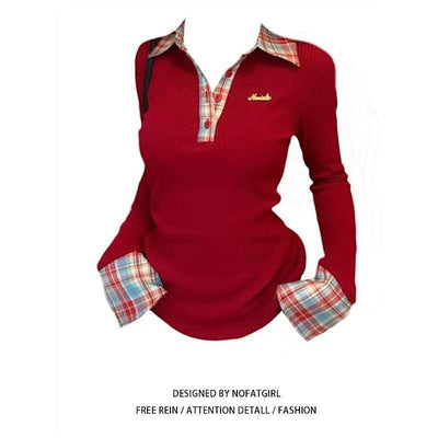 Polo Manga Larga Entallado Estilo Hot Girl - Playera Base Elegante - Image 2