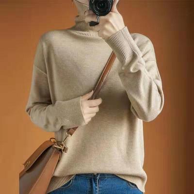 Suéter Cuello Alto Mujer Oversize Cómodo Tejido Grueso - Image 5