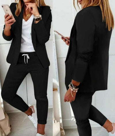Pantalón Recto a Cuadros para Mujer - Traje Casual Moderno - Image 7