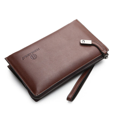 Billetera Ejecutiva de Cuero para Hombre con Cierre de Cremallera - Image 2