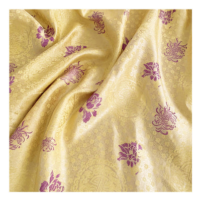 Tela de Satén Amarillo Nylon para Proyectos DIY Infantiles y Bolsitas Decorativas Brocado - Image 5