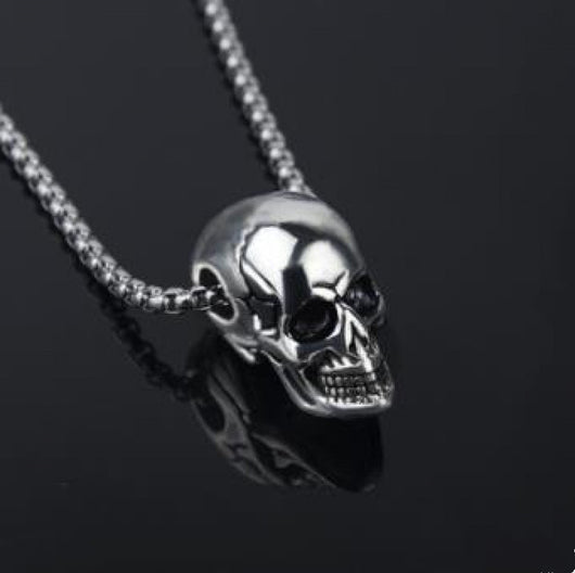 Collar Calavera de Acero Titanio para Hombre - Diseño Europeo y Americano - Image 8