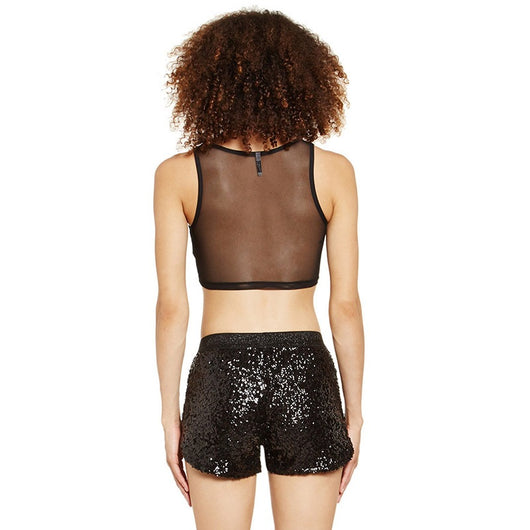 Cinturón Elástico de Lentejuelas Metálicas para Shorts y Pantalones Cortos de Cintura Baja - Image 8