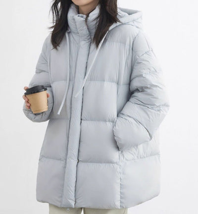 Chaqueta Impermeable con Capucha y Relleno de Plumón de Pato Blanco - Image 15