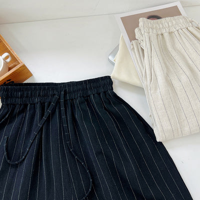 Pantalones Anchos de Lino y Algodón a Rayas - Comodidad Absoluta - Image 15