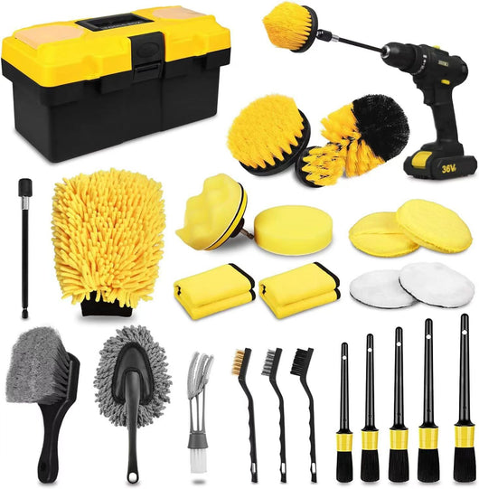 Kit de Limpieza Eléctrico Portátil para Auto y Hogar con Cepillo Rotatorio - Image 10