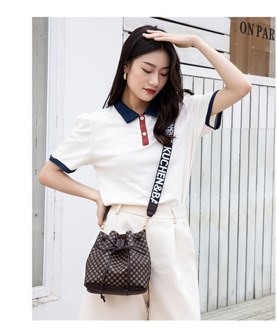 Bolso Bucket de Cuero PU Multicapa para Mujer - Bolso Crossbody Elegante y Versátil - Image 23