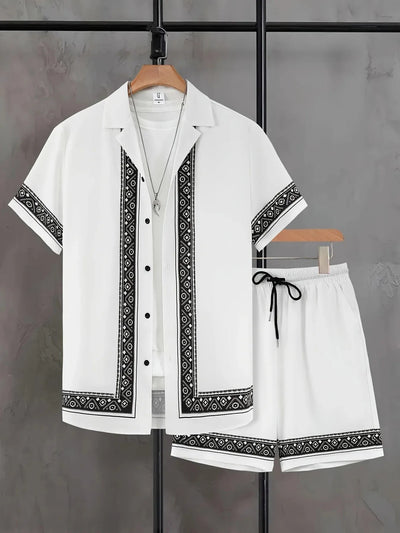 Conjunto Hawaiano Hombre: Camisa y Shorts Holgados de Manga Corta - Image 71