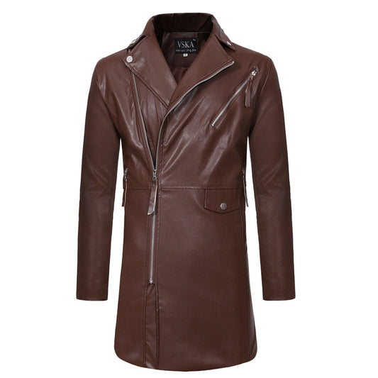 Abrigo de Cadenas y Solapas Grandes para Hombre - Otoño e Invierno - Image 2