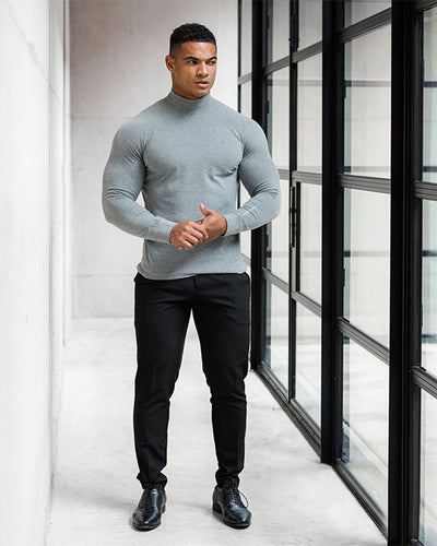 Camiseta Deportiva Manga Larga Suelta para Hombre de Secado Rápido - Image 7