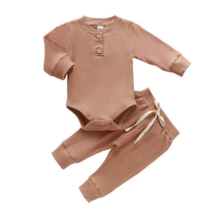 Conjunto Mameluco Infantil Manga Larga Color Liso - Image 6