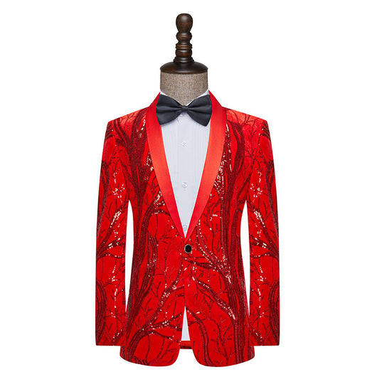 Traje Blazer Lentejuelas Hombre - Chaqueta Versátil Performance - Image 8