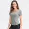 Ropa Yoga Suelta para Mujer con Mangas Cortas
