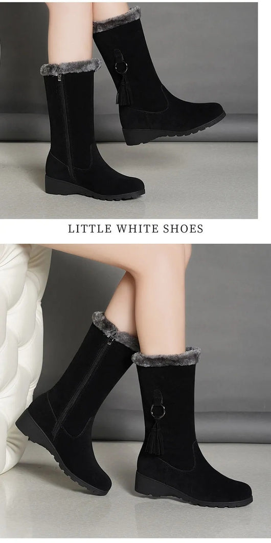 Botas Martin Forradas en Lana Sintética con Peluche Largo - Otoño Invierno - Image 10