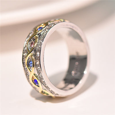 Anillo de Diamantes Bicolor Completo - Image 3