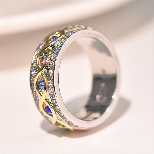 Anillo de Diamantes Bicolor Completo - Image 3